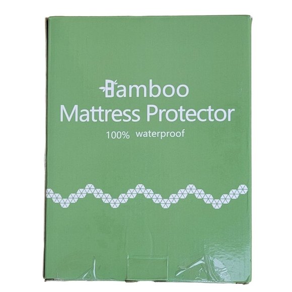 Unbranded Bedding Premium Queen 0 Bamboo Mattress Cover White Deep